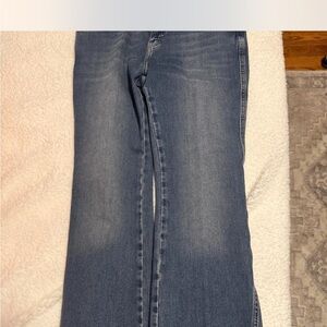 Free People Blue Straight Leg Jeans